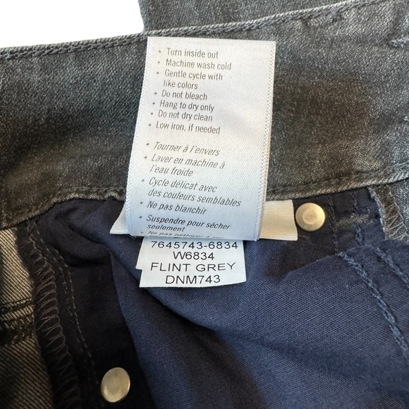 Paige Cindy High Waist straight leg ankle jeans flint grey size 23 - Picture 6 of 7